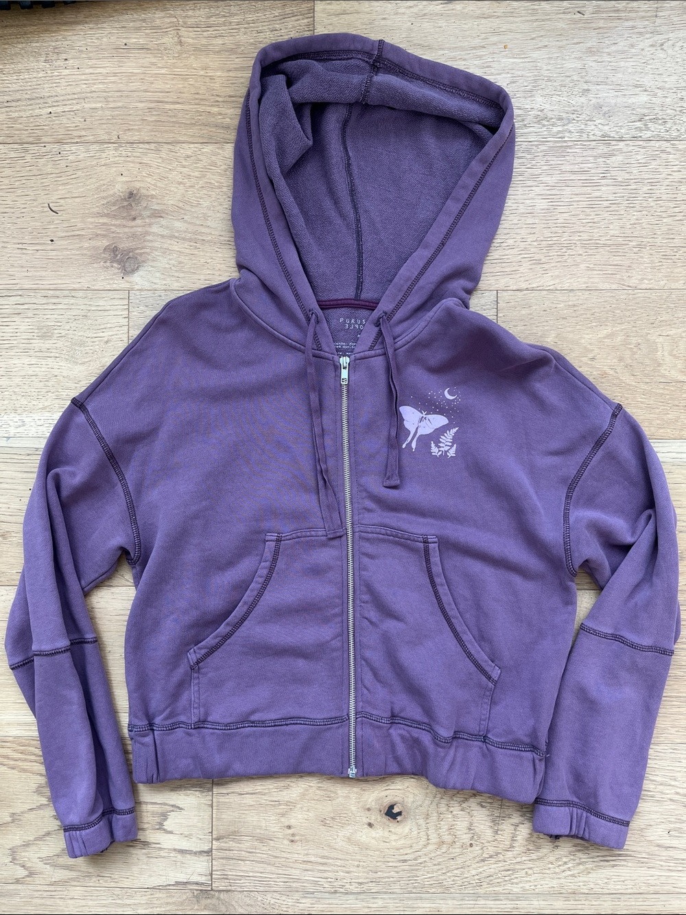Purusha People Cropped Zip Up Hoodie / small / like new